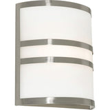 AFX Lighting PLZS11MBBN Plaza 2 Light 10 inch Brushed Nickel ADA Wall Sconce Wall Light