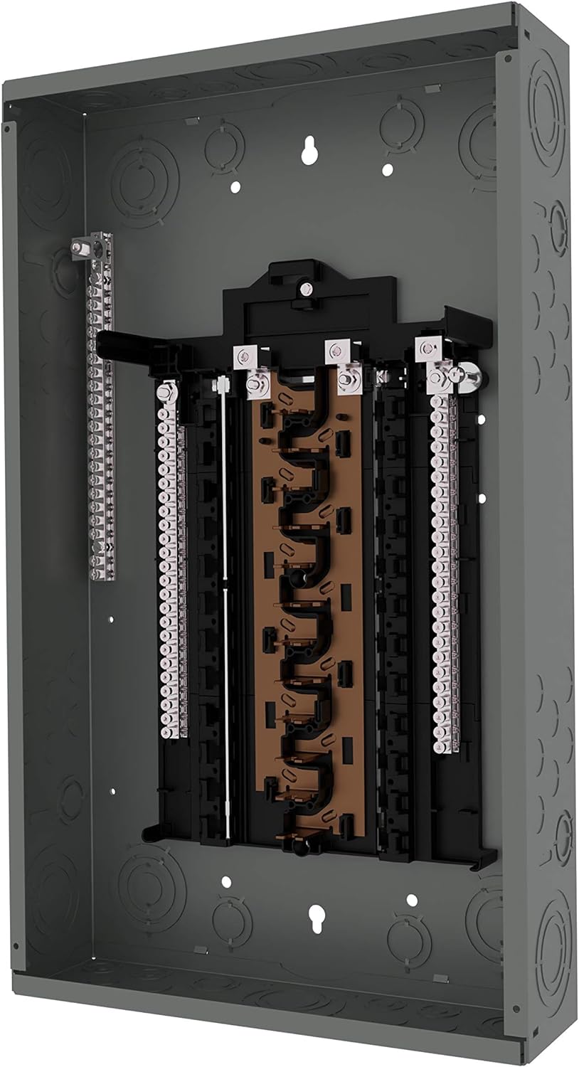 Siemens PN2448L1125C 125A Main Lug / Convertible Load Center, 24 Spaces / 48 Circuits, 1Phase 3Wire 120/240V, Copper Bus, NEMA-1, Gray