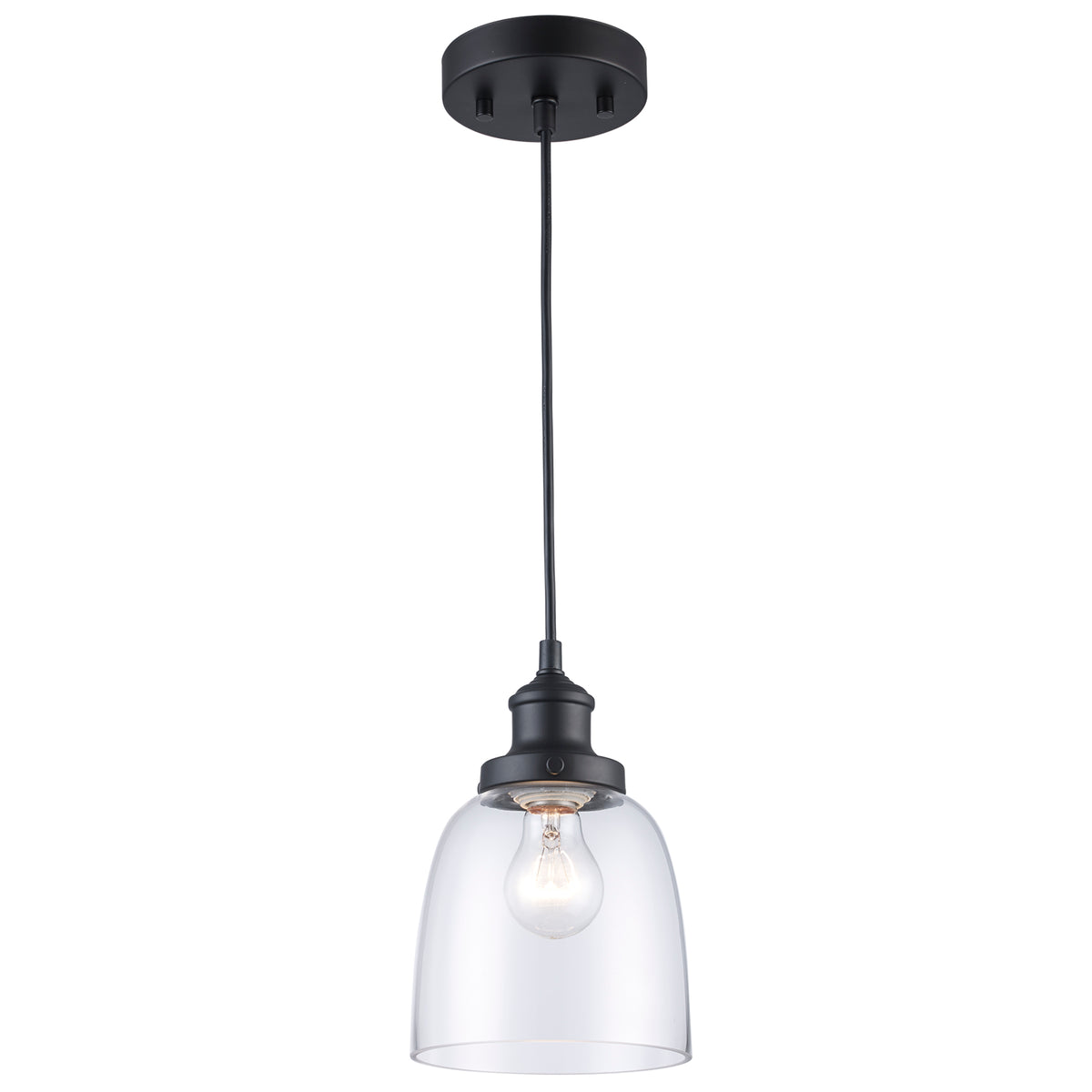 Trans Globe Lighting PND-1081 BK Jenny black pendant ceiling light