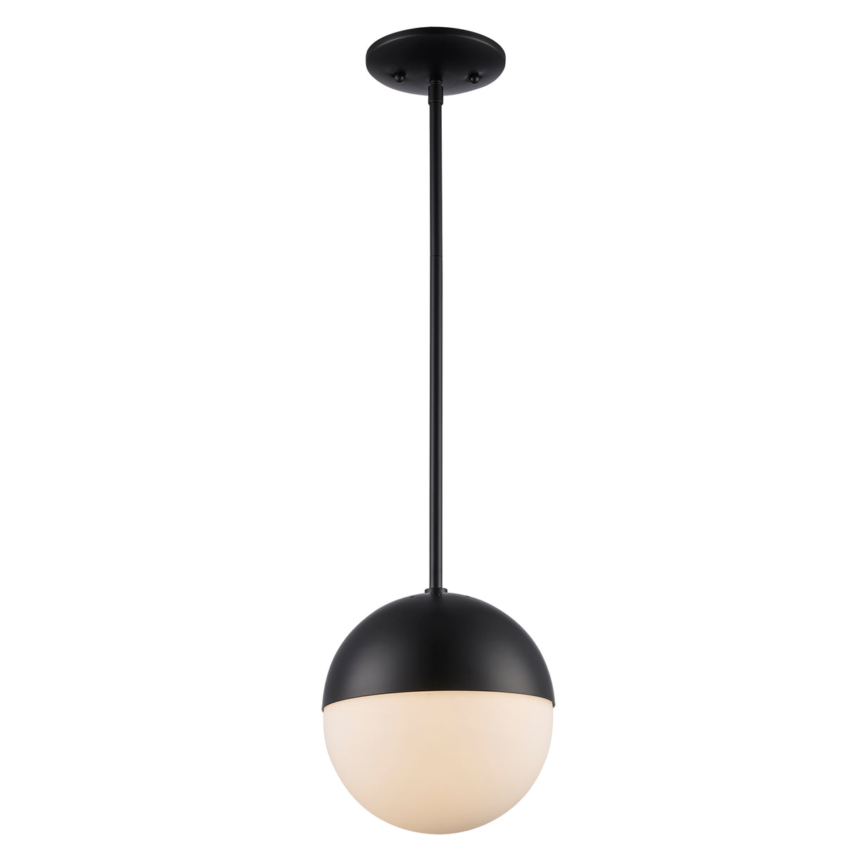 Trans Globe Lighting PND-2073 BK Dahlia black opal globe pendant light on