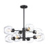 Trans Globe Lighting PND-2125 BK Xia 8 Light Black pendant ceiling light