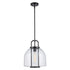 Trans Globe Lighting PND-2230 BK Rhapsody black glass dome pendant light