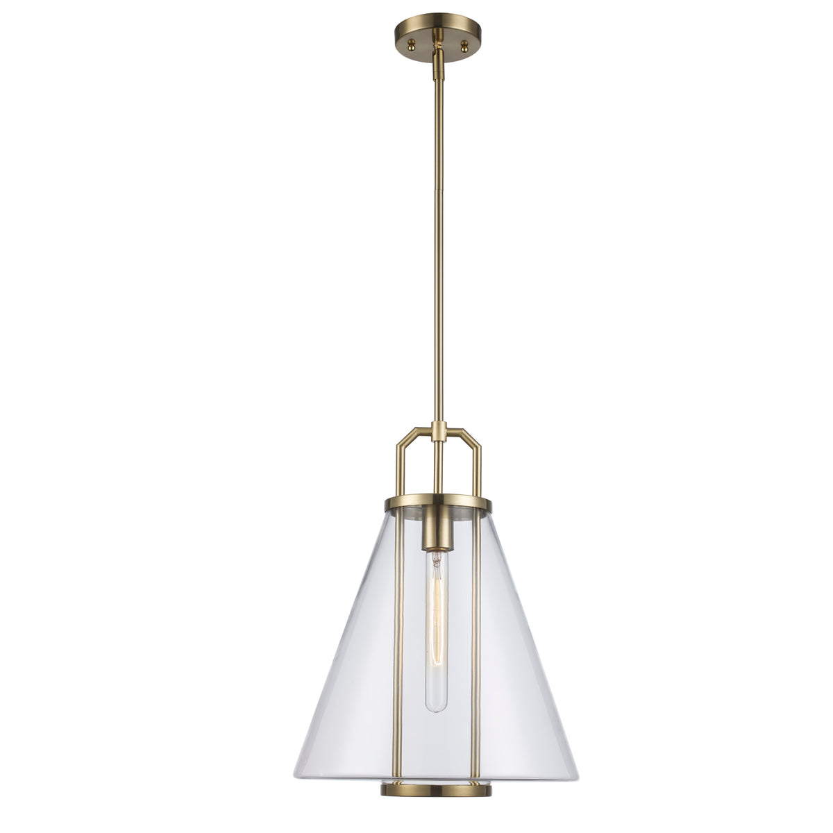 Trans Globe Lighting PND-2233 AG Rhapsody 1 Light Antique Gold Pendant Ceiling Light