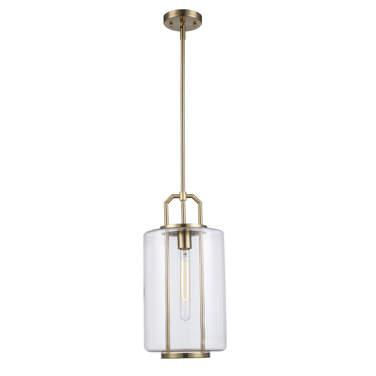 Trans Globe Lighting PND-2235 AG Rhapsody 1 Light Antique Gold Pendant Ceiling Light