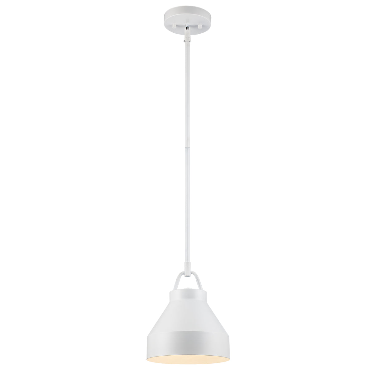 Trans Globe Lighting PND-2241 WH Lowen white pendant light