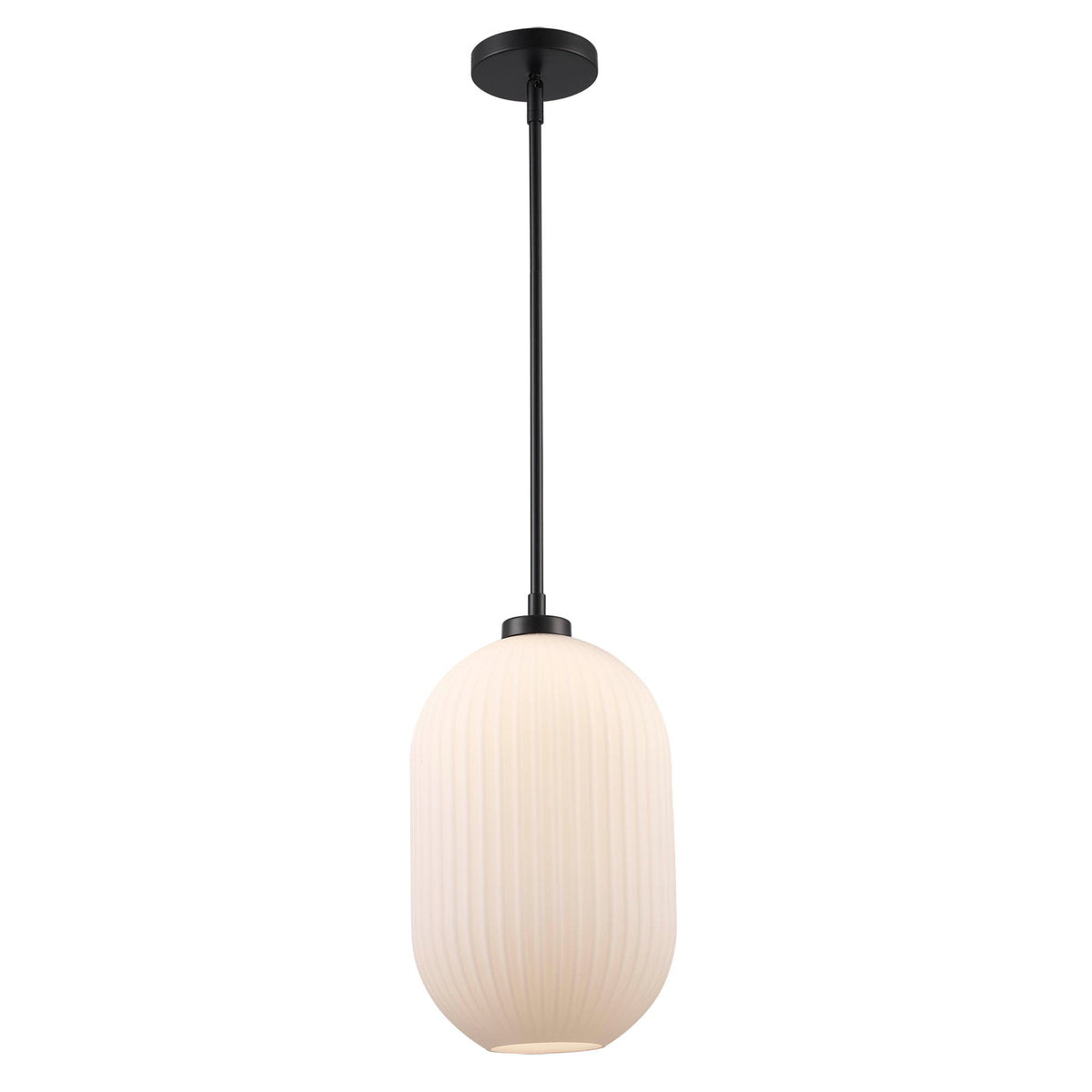 Trans Globe Lighting PND-2301 BK Skyline 1 Light Black Pendant Ceiling Light