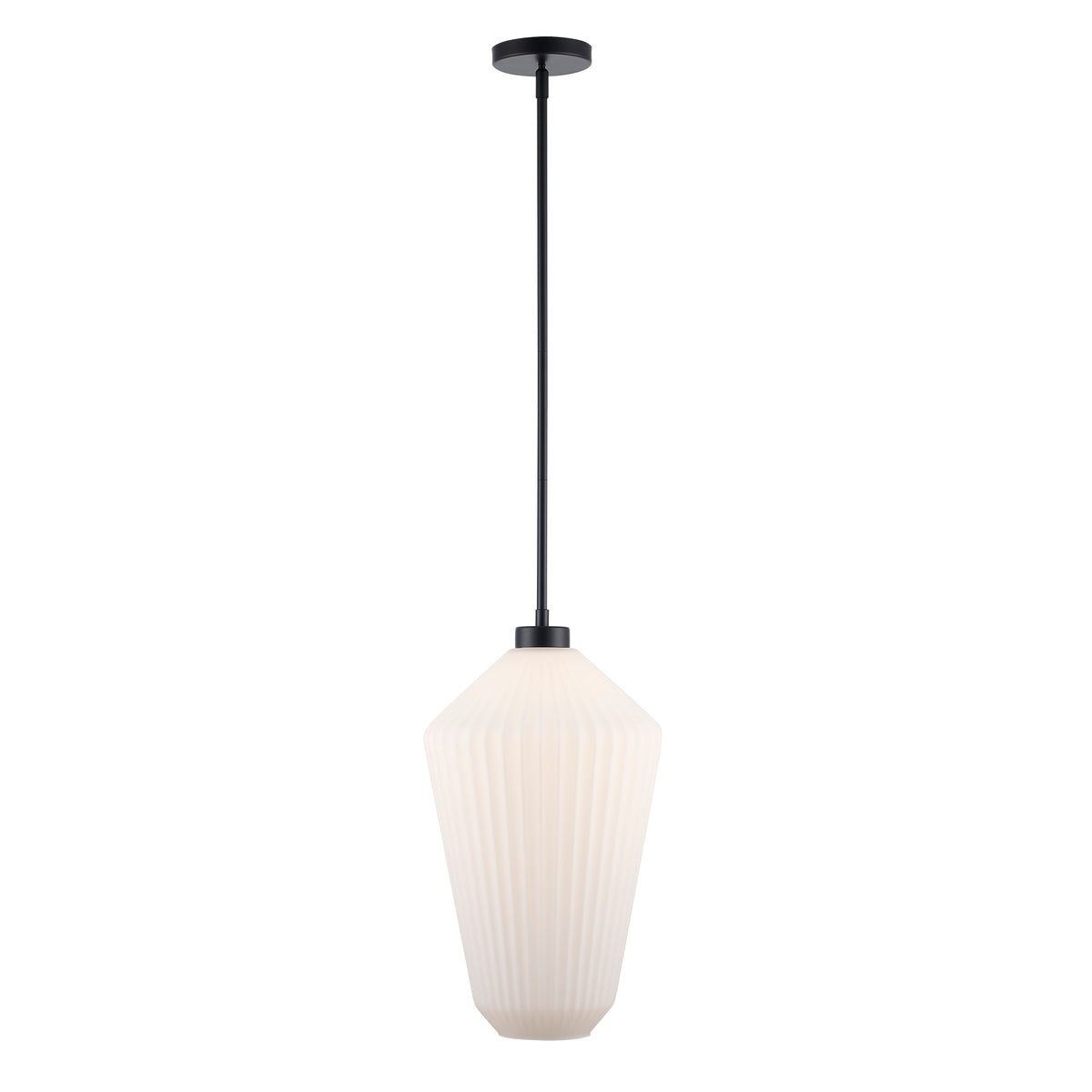 Trans Globe Lighting PND-2305 BK Skyline 1 light black pendant ceiling light