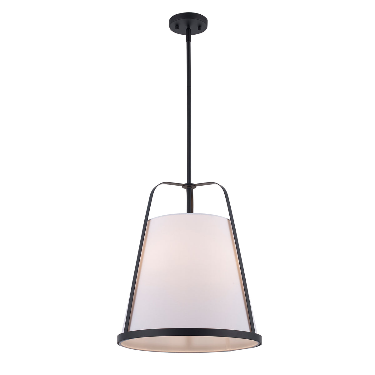 Trans Globe Lighting PND-2311 BK Cass 3 Light 18 inch Black Pendant Ceiling Light