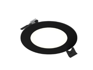 DALS Lighting PNL4-CC-BK 4 Inch Round Slim Panel, 5CCT 2700K / 3000K / 3500K / 4000K / 5000K, Lumens 740lm, 120V