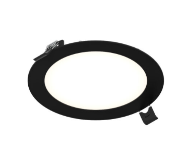 DALS Lighting PNL6-CC-BK 6 Inch Round LED Panel, 5CCT 2700K / 3000K / 3500K / 4000K / 5000K, Lumens 990lm, 120V