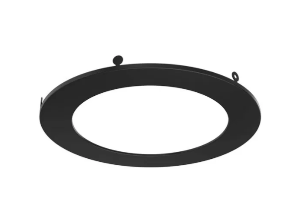 Dals Lighting PNL6-TRIM-BK 6 Inch Trim Round, Black for PNL6