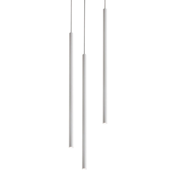 AFX Lighting PNTP0107L30D1WH 9W LED Point Pendant 3 Lights, Lumens 720lm, CCT 3000K, 120-277V, White Finish