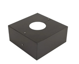 Westgate POL-D1-BASECVR-BK D1 Series Pole 2-Pc Cube Base Cover, Black Finish