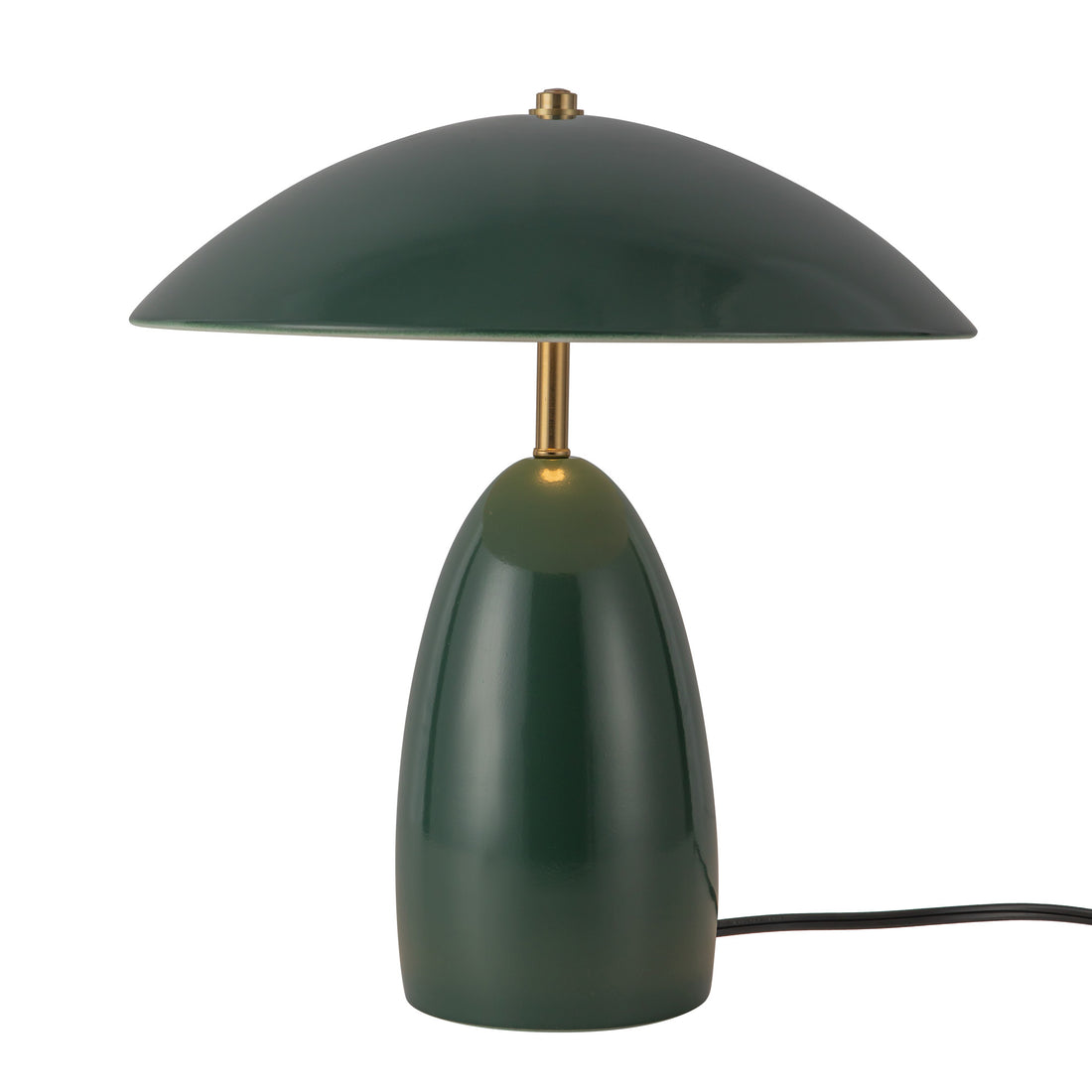 Alora Mood TL437012PGN Poppy 12" Table Lamp, LED, 3-Step Dimming, Pine Green, Aluminum & Steel