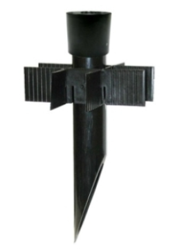 Orbit PP2A-BR 2" X 15.5" PVC Post With Aluminum Cap, Brown/Bronze Finish