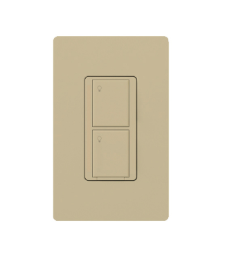 Lutron PPD-5S-DV-IV Energi TriPak - 2-Button RF Switch - 5A - Ivory Finish