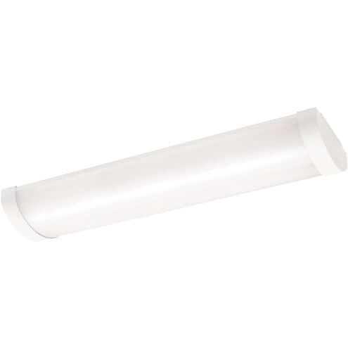 AFX Lighting PRCL2407L5AJUDWH 25W Pierce 24'' LED Linear Flush Mount, 120-277V, White Finish