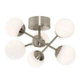 AFX Lighting PRLC16L30D1SN Pearl 16'' LED Semi-Flush Mount, 120V, CCT 3000K, Satin Nickel Finish