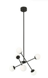 AFX Lighting PRLP24L30D1BK 24-in 40W Pearl Pendant Light, Lumens 2723lm, 120V, CCT 3000K, Black Finish