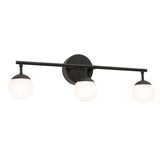 AFX Lighting PRLV2408L30D1BK Pearl 24" LED Vanity Light, 120V, CCT 3000K, Black Finish