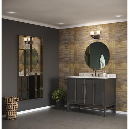Progress Lighting P2977-20 Alexa 2 Light Antique Bronze Bath Vanity Wall Light lifestyle bathroom setting
