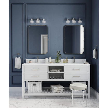 Progress Lighting Archie 3 light bath vanity wall light in bathroom setting