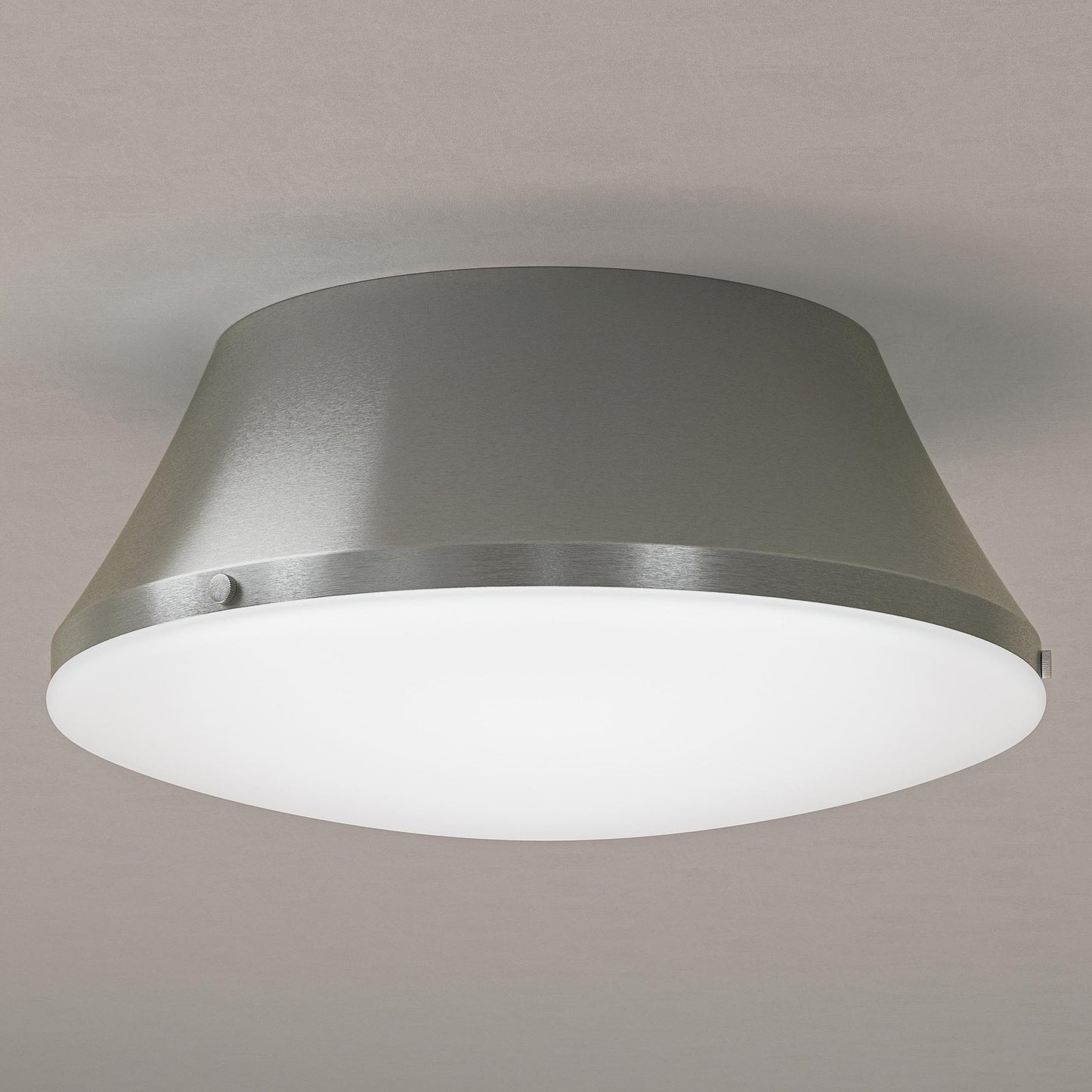 Progress Lighting P350306-009 Avra Brushed Nickel Flush Mount - Hallway Close-Up View
