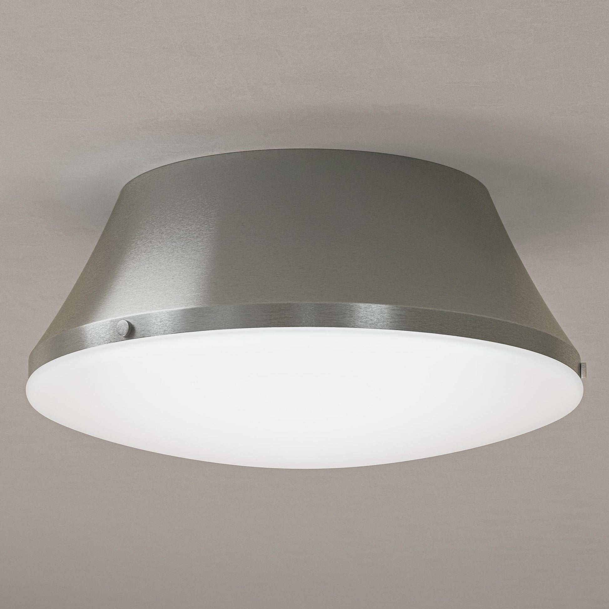 Progress Lighting P350306-009 Avra Brushed Nickel Flush Mount - Hallway Close-Up View