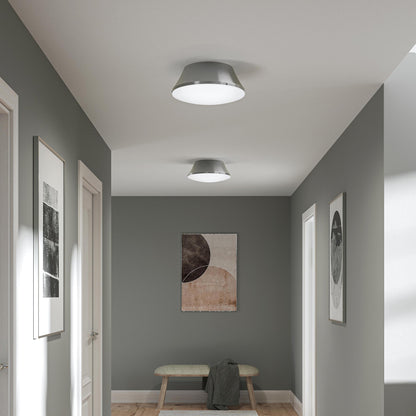Progress Lighting P350306-009 Avra Brushed Nickel Flush Mount - Hallway Lifestyle Day View