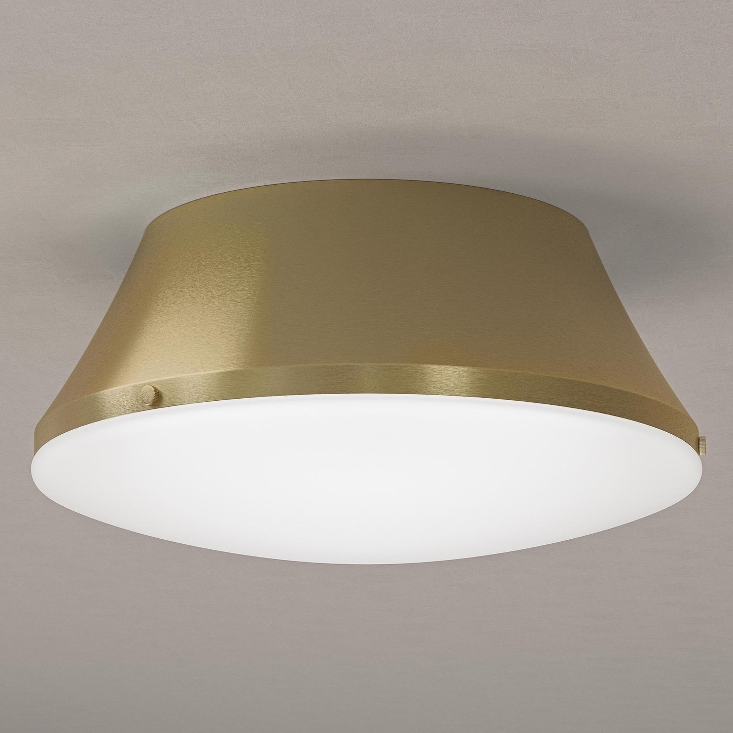 Progress Lighting P350306-191 Avra Brushed Gold Flush Mount - Close-Up Installed View