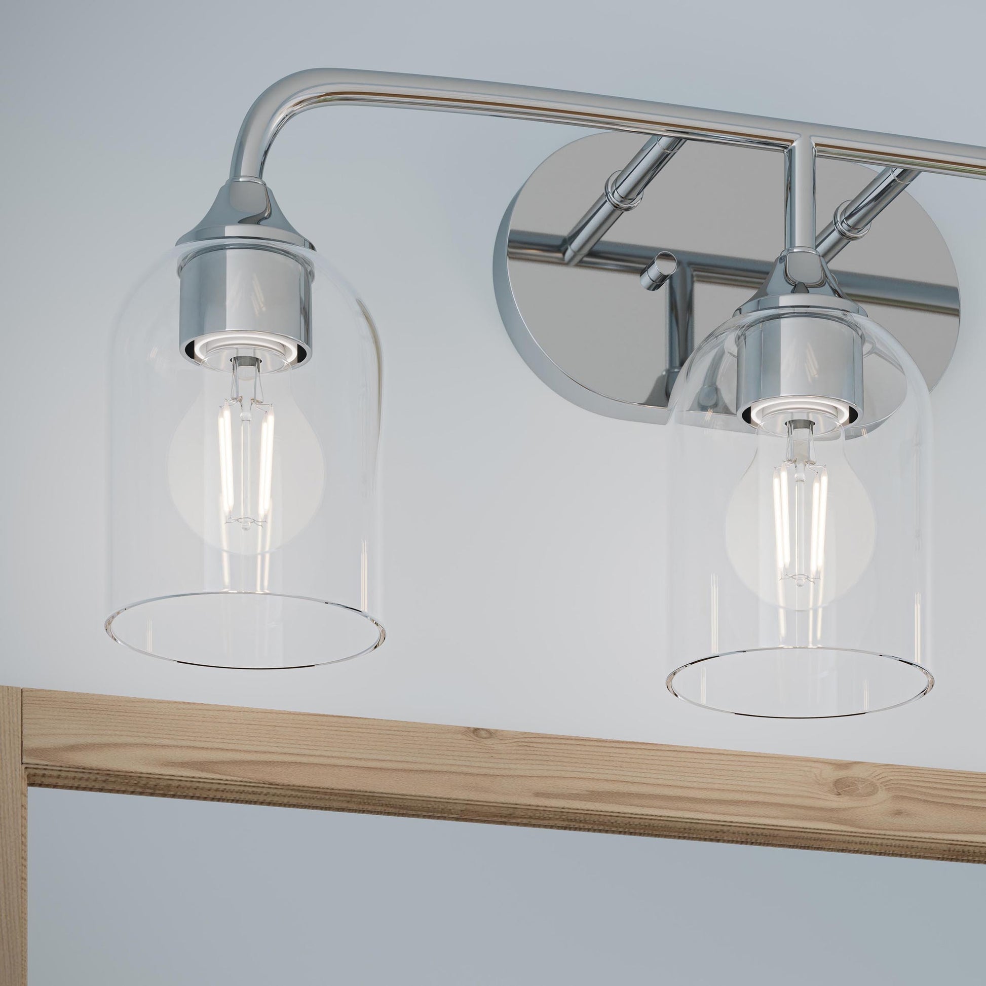 Progress Lighting P300573-015 Ilia 3-Light Bath Vanity Polished Chrome - Additional View