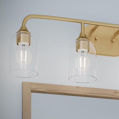 Progress Lighting P300574-191 Ilia Brushed Gold Bath Vanity Wall Light - Detail View