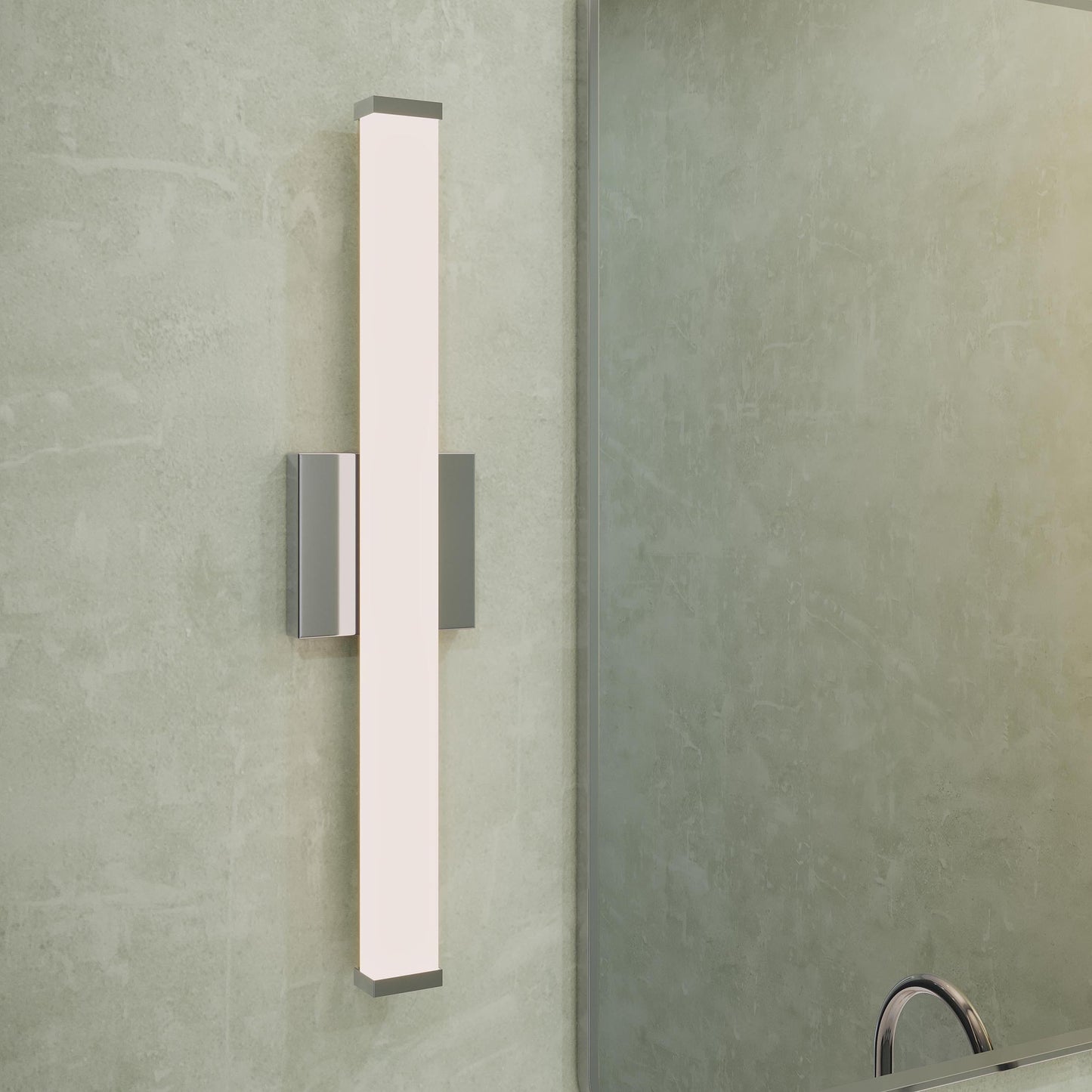 Progress Lighting P300550-015-CS Phase 6.1 LED Linear Bath Vanity Wall Light - Detail Close-Up View