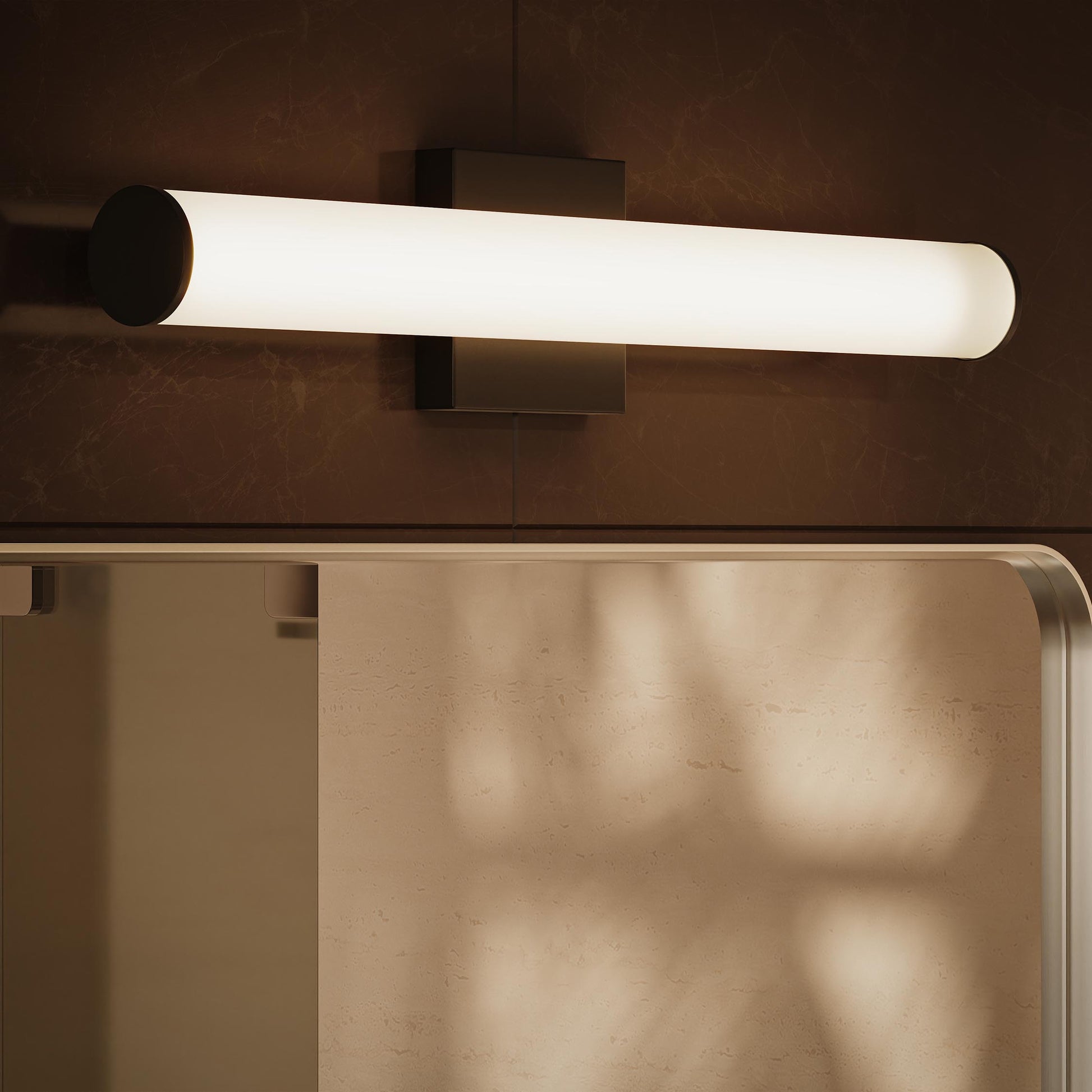 Progress Lighting P300553-031-CS Phase 6.2 LED Black Linear Vanity Light - Detail Close-Up
