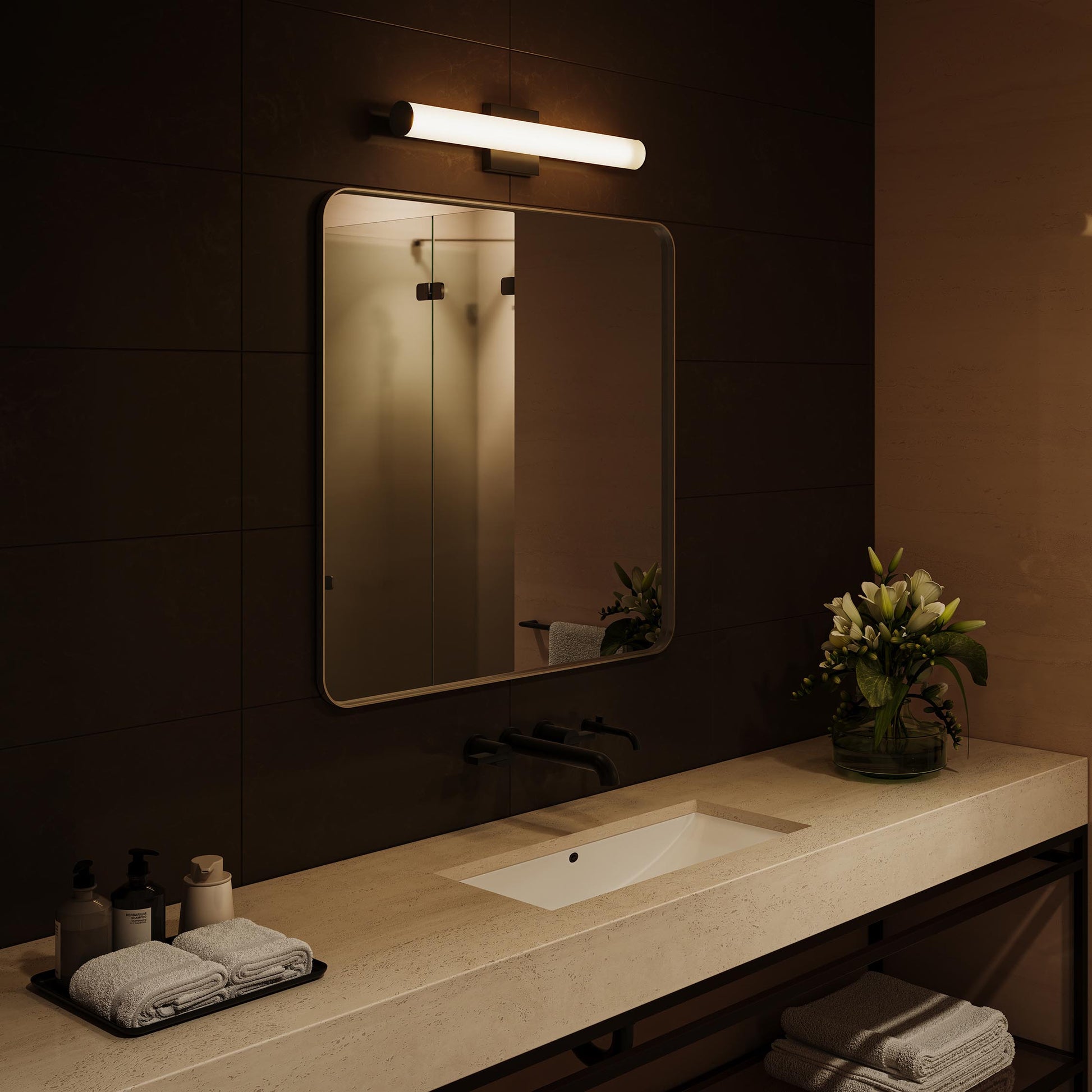 Progress Lighting P300553-031-CS Phase 6.2 LED Black Linear Vanity Light - Image 6