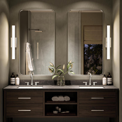 Progress Lighting P300556-009-CS Phase 6.3 LED 24 inch Brushed Nickel Slim Linear Vanity Bath Light