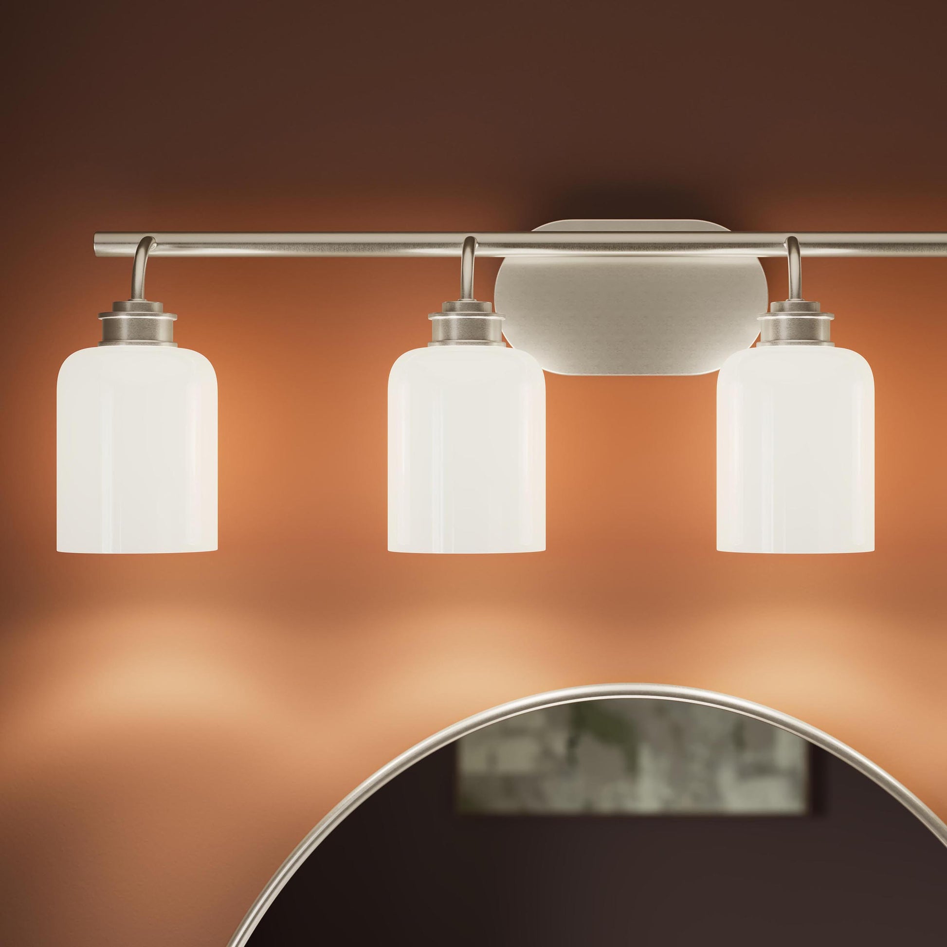 Progress Lighting P300580-009 Reines Brushed Nickel Bath Vanity Wall Light - Collection Lifestyle Detail
