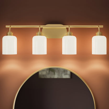Progress Lighting Reines P300580-191 Brushed Gold Bath Vanity Light close-up detail view