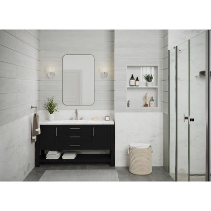 Progress Lighting Archie polished chrome bath vanity wall lights in bathroom setting