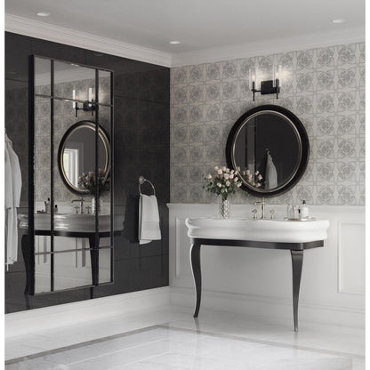 Progress Lighting Elara 2 Light Matte Black Bath Vanity Wall Light in bathroom setting