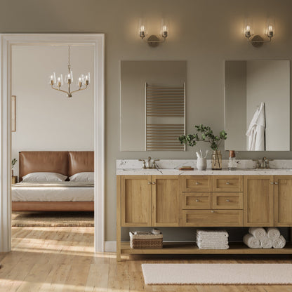 Progress Lighting P300540-009 Celino 2 Light Brushed Nickel Bath Vanity Wall Light - Lifestyle