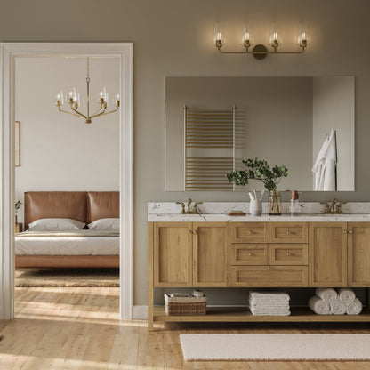 Celino bath vanity wall light installed in bathroom