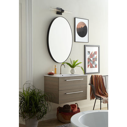 Progress Lighting P300300-031 Clarion Matte Black Bath Vanity Wall Light Lifestyle Shot