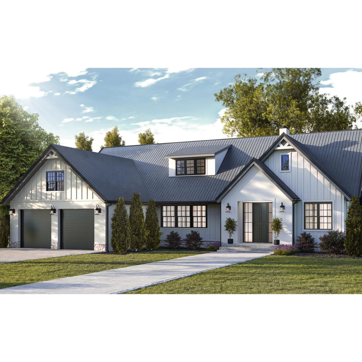 Progress Lighting Conover outdoor wall lantern shown on home exterior