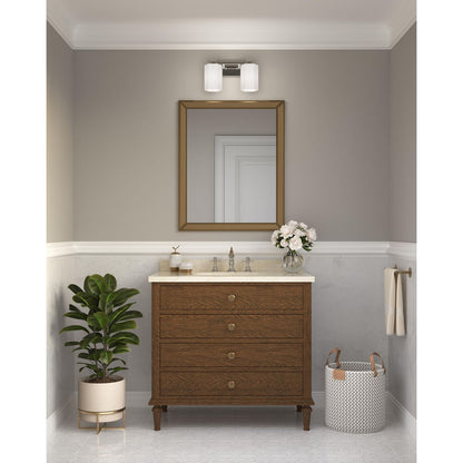 Progress Lighting P300477-015 Estrada 2 Light Polished Chrome Bath Vanity Wall Light - Lifestyle Room Scene
