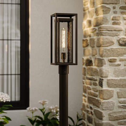 Progress Lighting Shaw P540115-020 Antique Bronze Outdoor Post Lantern Lifestyle Shot