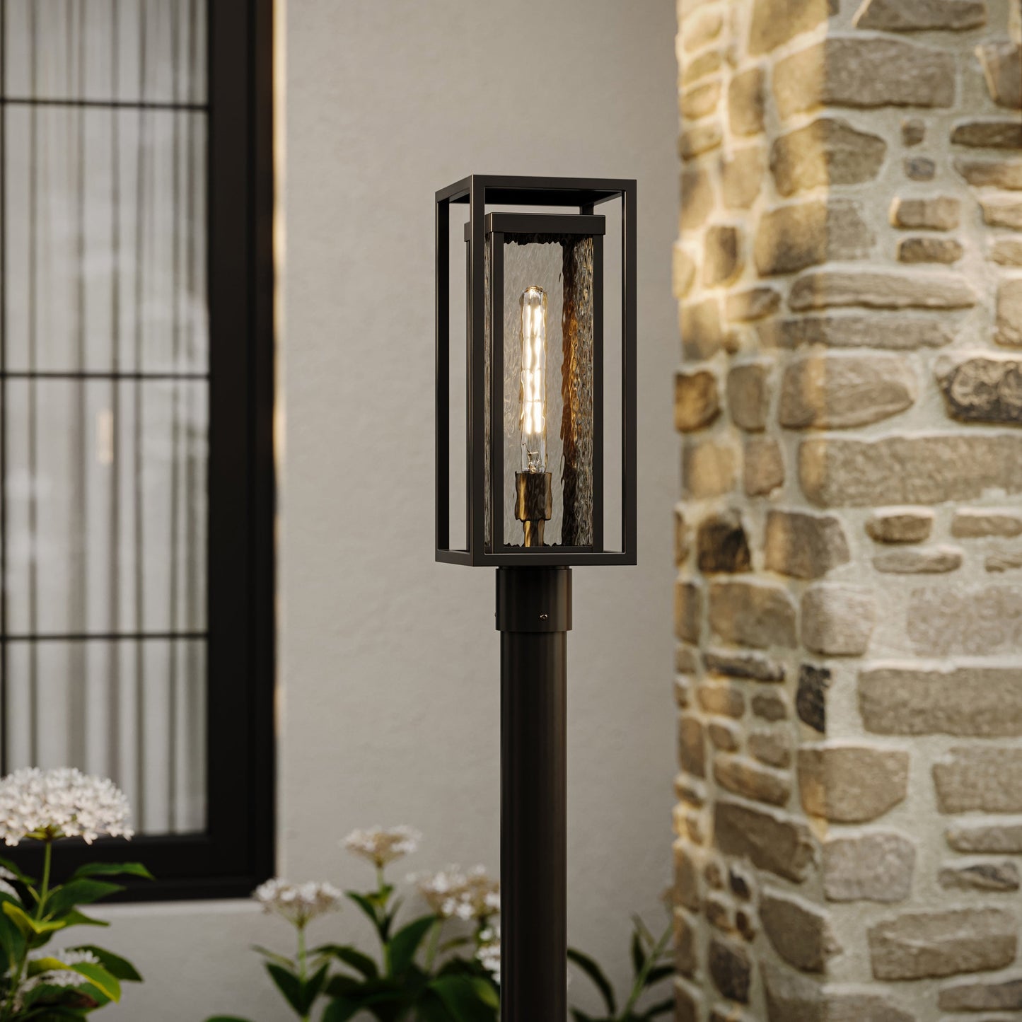 Progress Lighting P540115-031 Shaw Outdoor Post Lantern Lifestyle View