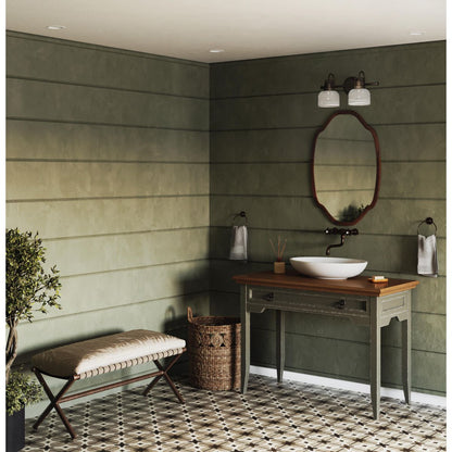 Progress Lighting Archie 2 light Venetian Bronze bath vanity wall light in bathroom setting
