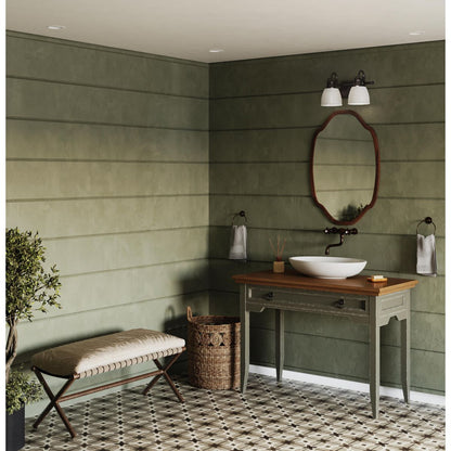 Progress Lighting P300427-31M Preston 2 Light Matte Black Bath Vanity Wall Light - Lifestyle Image