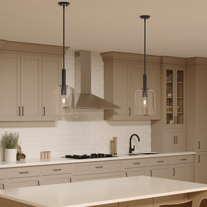 Progress Lighting P500509-31M Reines 1 Light 9 inch Matte Black Pendant Ceiling Light